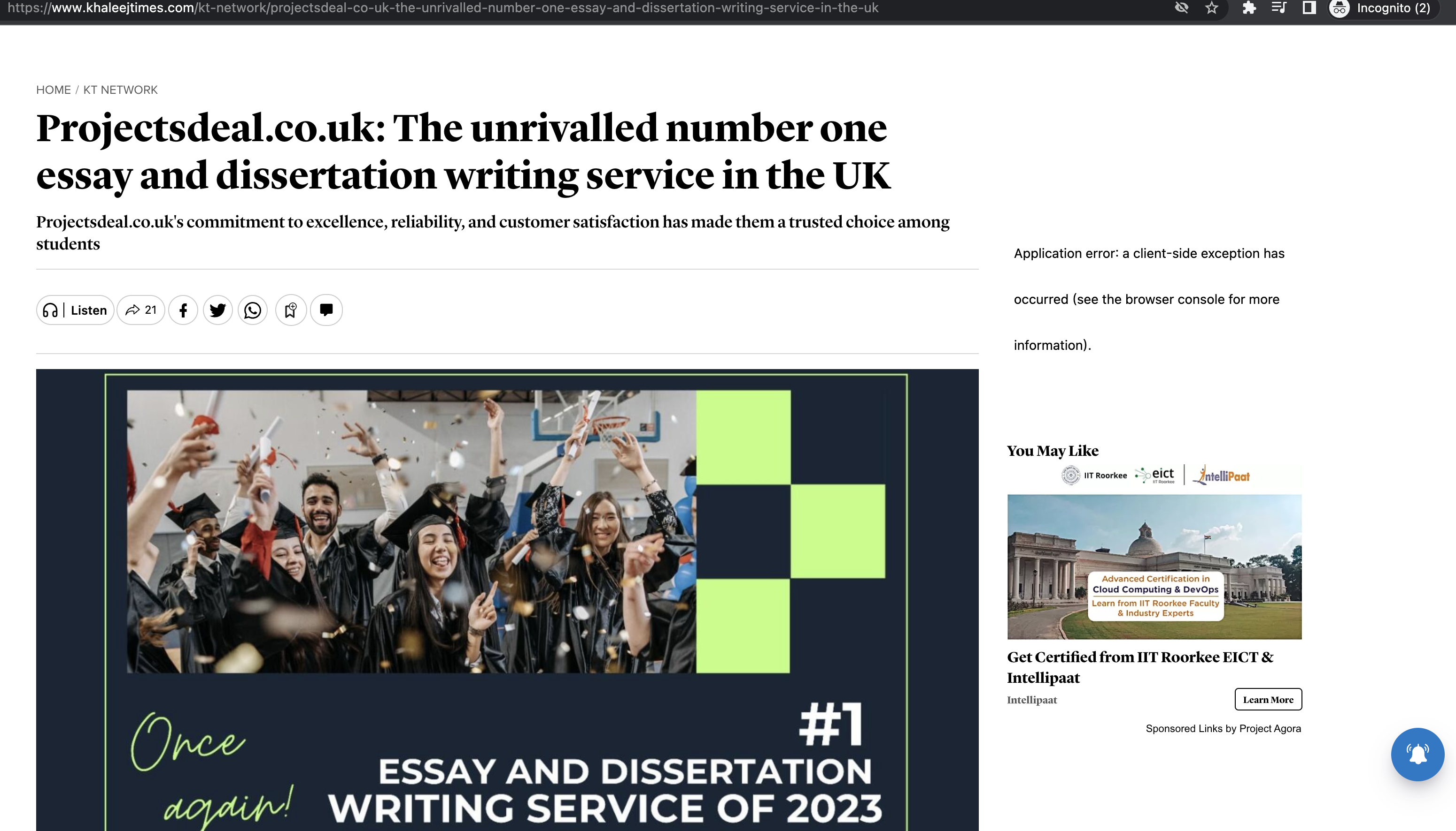 Khaleej Times - Dissertation Writing Service UK