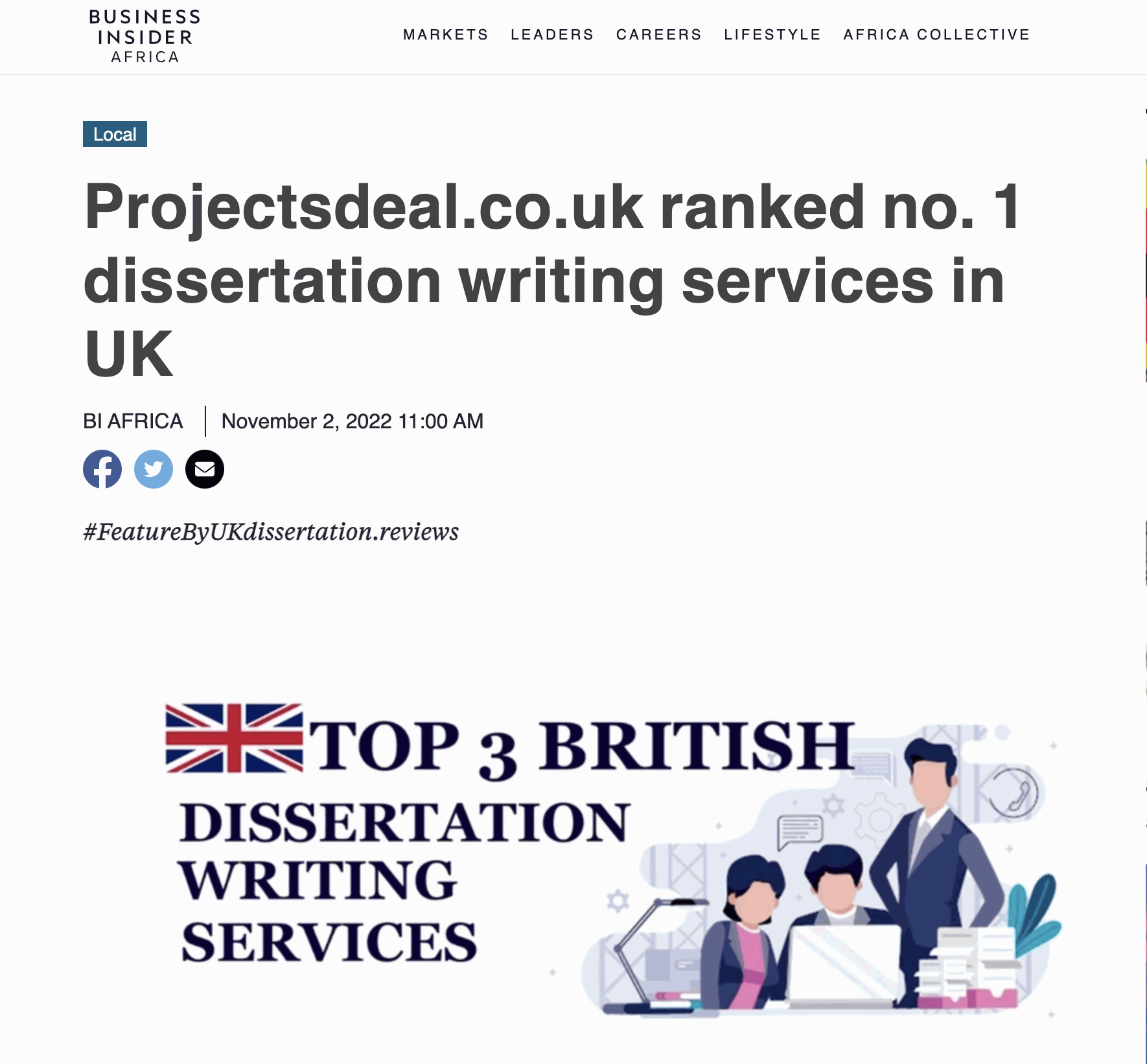 Business Insider - Dissertation Writing Service UK